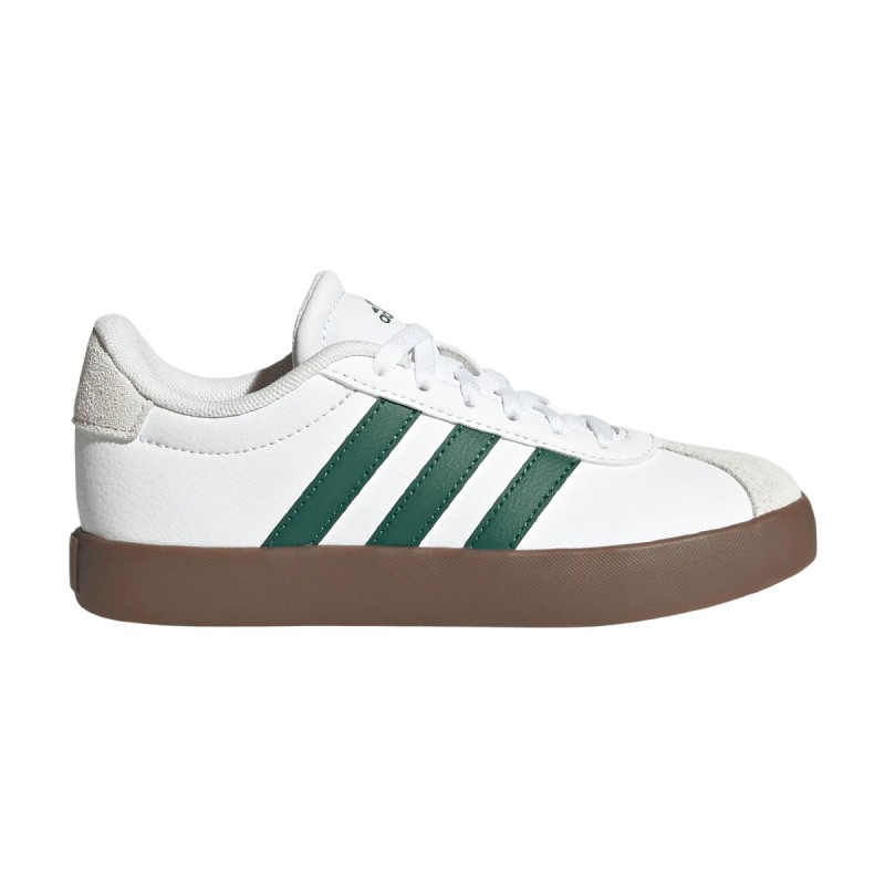 ADIDAS Zapatilla Vl Court 3.0 K Blanco Verde Niño