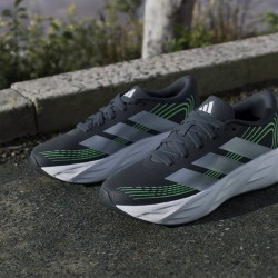 ADIDAS Zapatilla Running Galaxy 8 J Gris Oscuro Verde Night Grey Niño