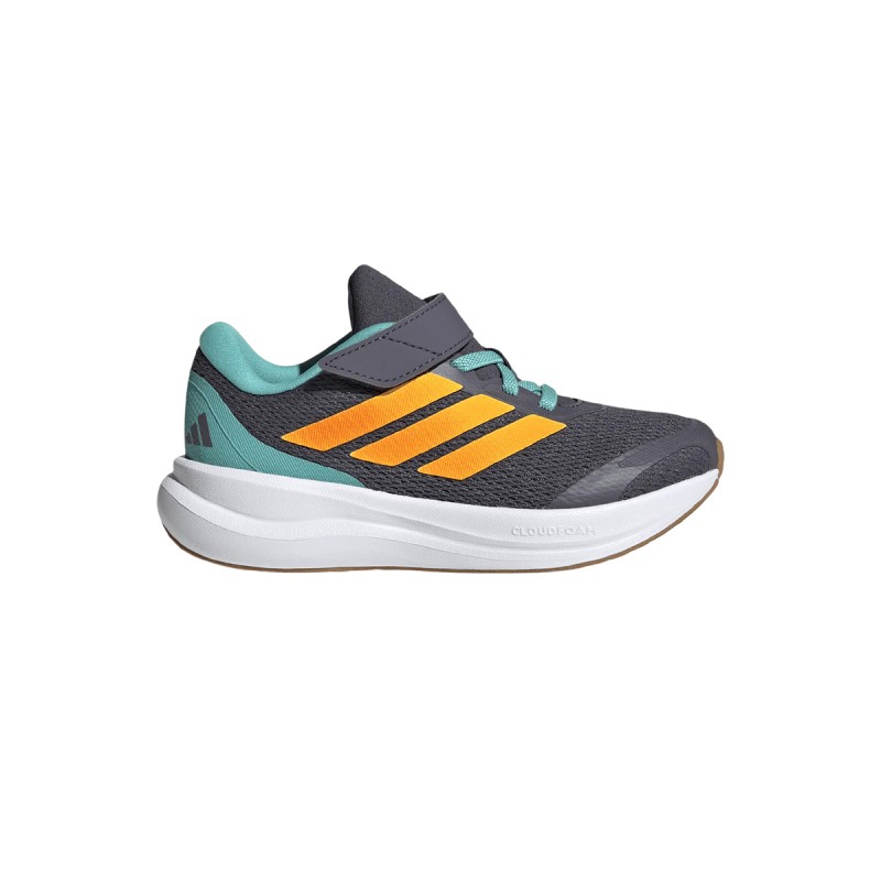 ADIDAS Zapatilla Runfalcon 6 El C Gris Verde Naranja Niño