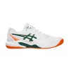 Asics Zapatilla Gel-Dedicate 9 Padel Blanco Verde Naranja White Hombre