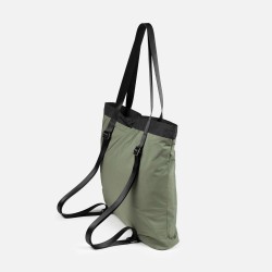 Munich Bolso Shallow Tote Backpack Verde Khaki
