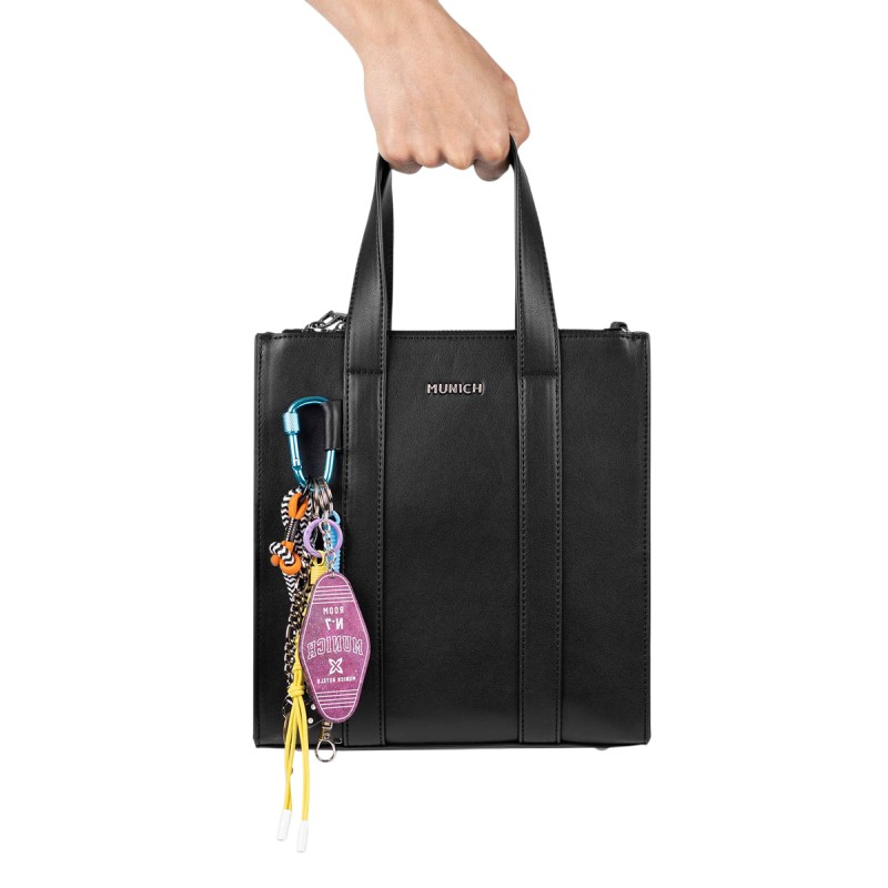 Munich Bolso Charms Crossbody Tote Negro Black