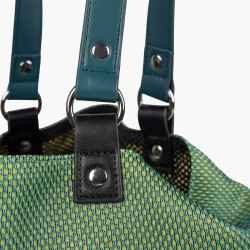Munich Bolso Gogo Spin Reversible Tote Verde Aqua Black