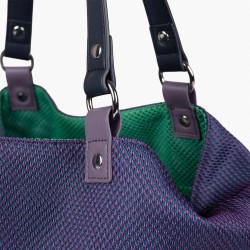 Munich Bolso Gogo Spin Reversible Tote Morado Verde Purple Aqua