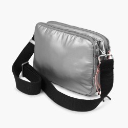Munich Bolso Deep Recycled Crossbody Double Plata