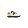 Munich Zapatilla G-3 Kid Velcro 451 Blancas y Amarillas Niño