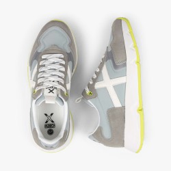 Munich Zapatilla Mamba 08 Gris Amarillo Mujer