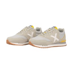 Munich Zapatilla Dash 272 Gris Blanco y Mostaza Hombre