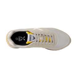 Munich Zapatilla Dash 272 Gris Blanco y Mostaza Hombre