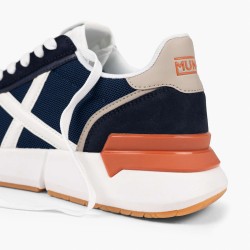 Munich Zapatilla Versus 116 Azul Oscuro Naranja Navy Blue Orange