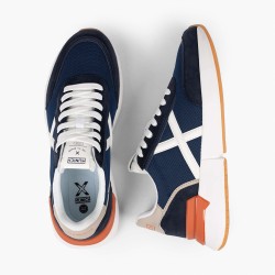 Munich Zapatilla Versus 116 Azul Oscuro Naranja Navy Blue Orange