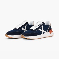 Munich Zapatilla Versus 116 Azul Oscuro Naranja Navy Blue Orange