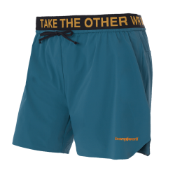 Trangoworld Pantalón Corto Servoz Verde Oscuro Hombre