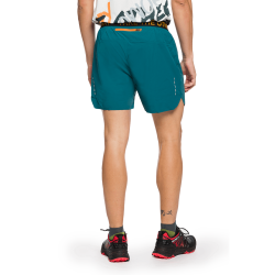 Trangoworld Pantalón Corto Servoz Verde Oscuro Hombre