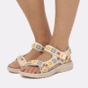 Mustang Sandalia Barefoot Estamapado Multicolor Crochety Strip Multicolored Mujer