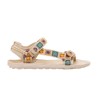 Mustang Sandalia Barefoot Estamapado Multicolor Crochety Strip Multicolored Mujer