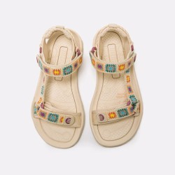 Mustang Sandalia Barefoot Estamapado Multicolor Crochety Strip Multicolored Mujer