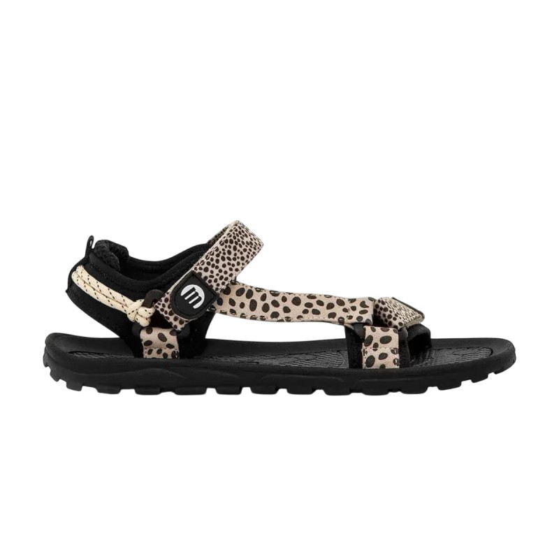 Mustang Sandalia Barefoot Free Solana Estampado Puntos Negros Blanco White Black Mujer
