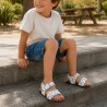 Mustang Sandalia Barefoot Losfo Dinosaurio Blanco White Niño