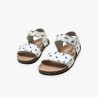 Mustang Sandalia Barefoot Losfo Dinosaurio Blanco White Niño
