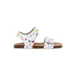 Mustang Sandalia Barefoot Losfo Corazones Blanco White Niño
