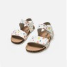 Mustang Sandalia Barefoot Losfo Corazones Blanco White Niño