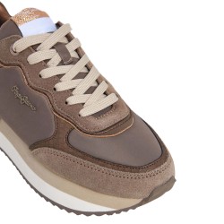 Pepe Jeans Zapatilla Rusper Glam Bronce Beige Mujer