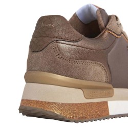 Pepe Jeans Zapatilla Rusper Glam Bronce Beige Mujer