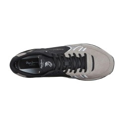 Pepe Jeans Zapatilla Brit Half Negro Gris Middle Grey Hombre