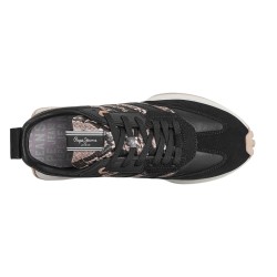 Pepe Jeans Zapatilla Lucky Fenix Negro Beige Black Mujer