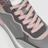 Pepe Jeans Zapatilla Rusper Origin Gris Verdoso Rosa Bleach Green Mujer
