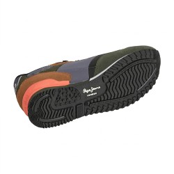 Pepe Jeans Zapatilla London Hood Gris Negro Verde Khaki Green Hombre