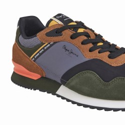 Pepe Jeans Zapatilla London Hood Gris Negro Verde Khaki Green Hombre