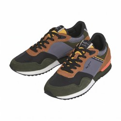 Pepe Jeans Zapatilla London Hood Gris Negro Verde Khaki Green Hombre