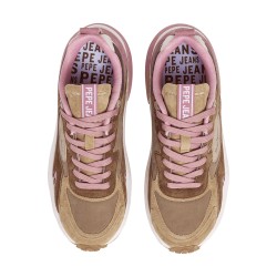 Pepe Jeans Zapatilla Winslow Serie Marrón Rosa Bronze Beige Mujer