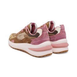 Pepe Jeans Zapatilla Winslow Serie Marrón Rosa Bronze Beige Mujer