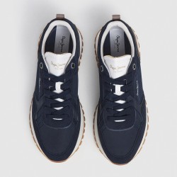 Pepe Jeans Zapatilla Ari Club Azul Oscuro Marrón Navy Hombre
