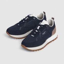 Pepe Jeans Zapatilla Ari Club Azul Oscuro Marrón Navy Hombre