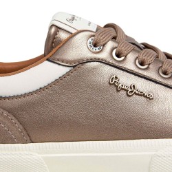 Pepe Jeans Zapatilla Kenton Glam Dorado Bronze Beige Mujer