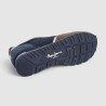Pepe Jeans Zapatilla Brit Prints  Azul Oscuro Marrón Walnut Brown Hombre