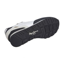 Pepe Jeans Zapatilla Brit Half Blaco Gris Oscuro Negro Black Hombre