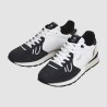 Pepe Jeans Zapatilla Brit Half Blaco Gris Oscuro Negro Black Hombre