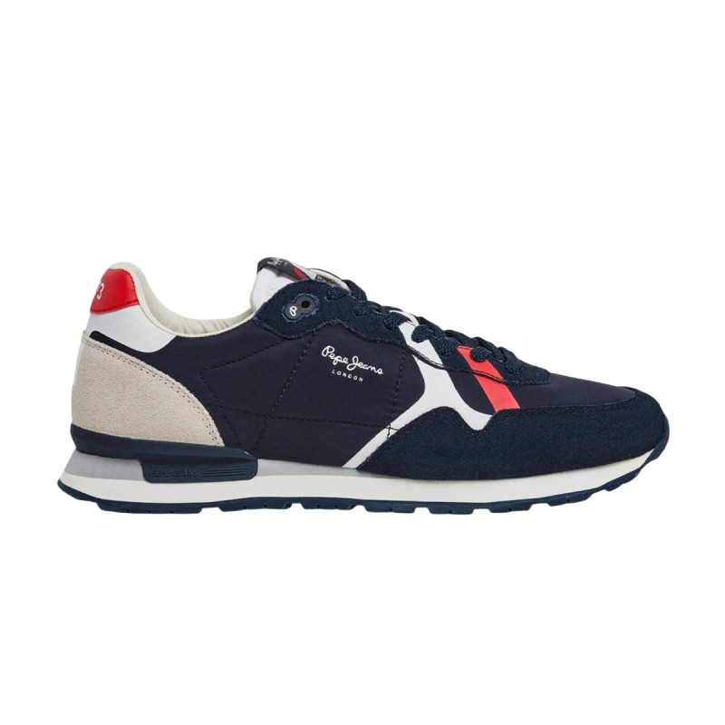 Pepe Jeans Zapatilla Brit Road Azul Oscuro Navy Blue Hombre