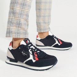 Pepe Jeans Zapatilla Brit Road Azul Oscuro Navy Blue Hombre