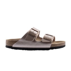 Birkenstock Sandalia Arizona Birko-Flor Rosa Metalizado Copper Mujer