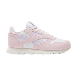 Reebok Zapatilla Casual Classic Leather Blanco Rosa Mujer