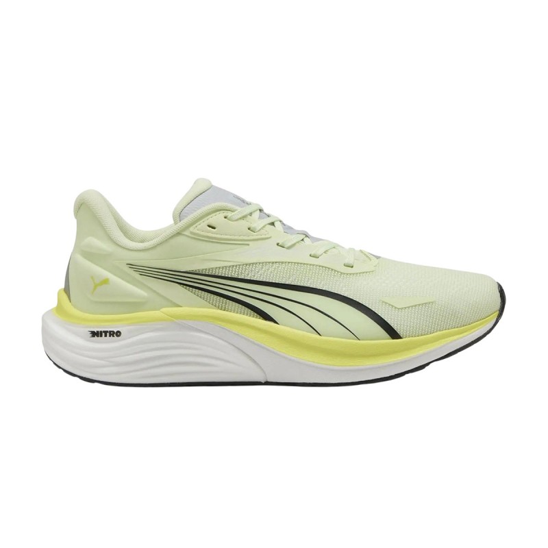 Puma Zapatilla Running Electrify Nitro 4 Verde Amarillo Apple Spritz-Lux Lime-Black Hombre