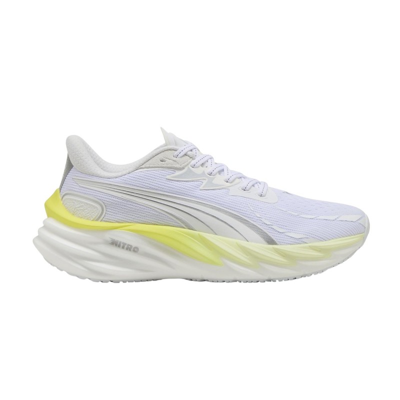 Puma Zapatilla Running Velocity Nitro 4 Wns Blanco Amarillo White-Apple Mujer