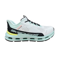 Skechers Zapatilla Deportiva Glide-Step Vista Lane Slip-ins Blanco Turquesa White Black Niño