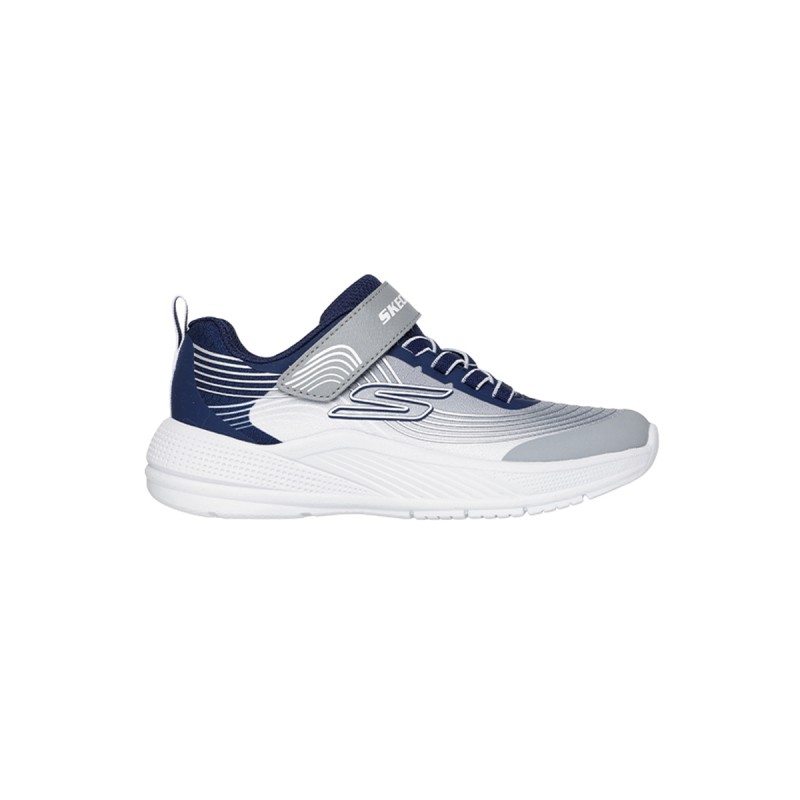 Skechers Zapatilla Deportiva Microspec Advance Gris Azul Navy Gray Niño